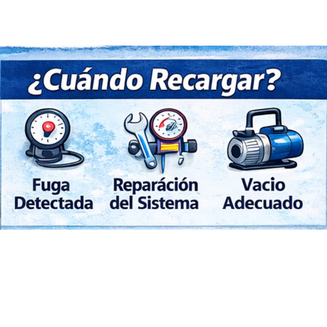 ❄️ ¿Qué es el gas refrigerante y cuándo se recarga?