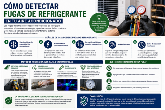 Cómo Detectar Fugas de Refrigerante en un Aire Acondicionado