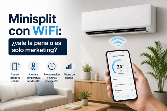 Minisplit con WiFi: ¿vale la pena o es solo marketing?